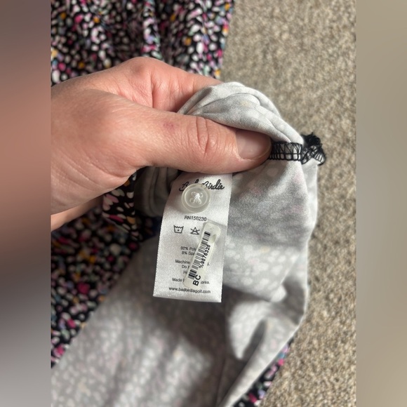 Bad Birdie Polo Shirt Performance Golf Polo Shirt Geometric Black Stretch Mens L - Picture 5 of 8